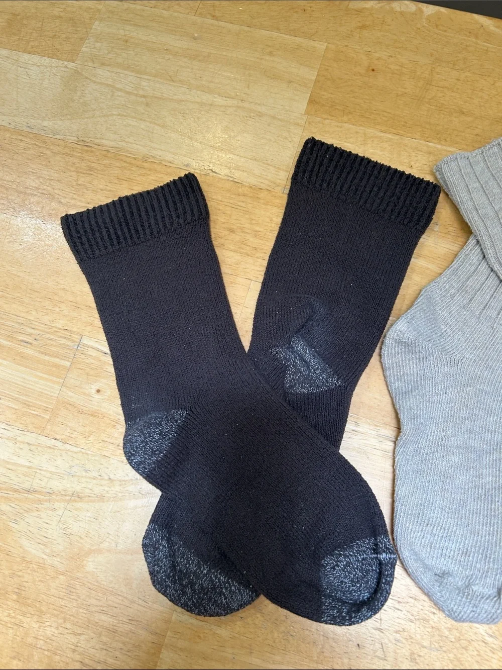 Multipack Men's Ribbed Crew 4 Pack Socks - Neutral Colors